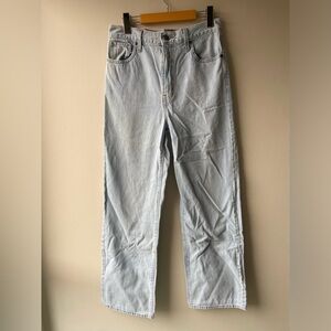 Levi’s high waisted straight light wash jeans